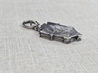 Antique Victorian Large Sterling Silver Etched Locket - Bird Design - England  — photo 7