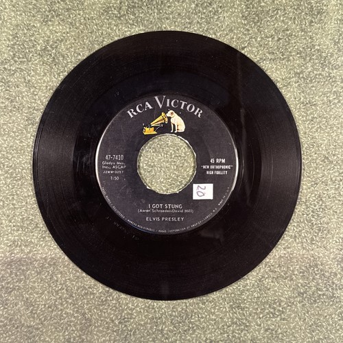 Elvis Presley I Got Stung One Night, Single 45 Vinyl Vintage Record 1950s - Picture 2 of 7