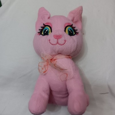 Pink Kitty Cat 10in Plush With Ribbon Bow Tie Box 6