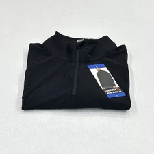 Gerry Men's Active Quarter Zip Regular Fit Top, Black, Size L