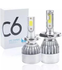 C6 H11 LED Headlight Bulbs 6000K 8000LM Pair High/Low Beam Conversion Kit