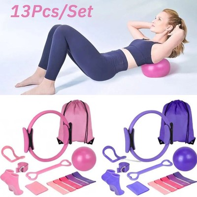 13 Stück Pilates Ball Set Widerstandsbänder & mehr perfekt und Ausrüstung für Zuhause