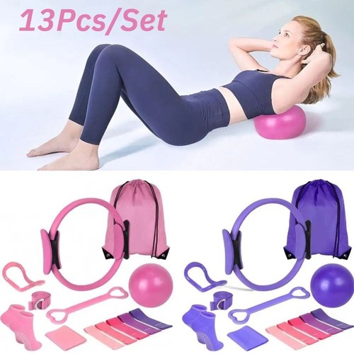 13 Stück Pilates Ball Set Widerstandsbänder & mehr perfekt und Ausrüstung für Zuhause - Bild 1 von 16