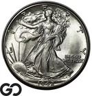 1942 Walking Liberty Half Dollar, Superb Gem BU++
