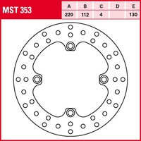 Trw Bremsscheibe MST353 | FüR Husqvarna Tc 610 2000 ZCGH601AA-YV052019// Hinten