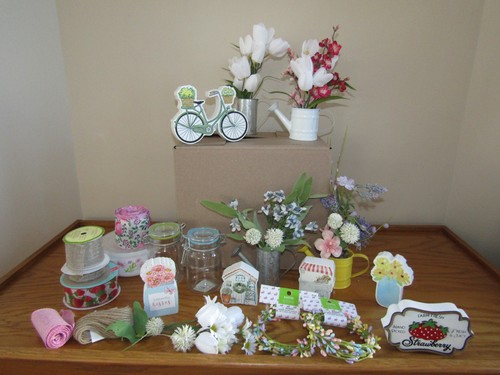 HUGE LOT WEDDING/BABY SHOWER DECORATIONS- MARKET FLORAL SPRING- HOBBY LOBBY