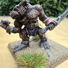Skaven rat ogre rat ogor vintage Metal Warhammer Sigmar AOS Oldhammer painted 