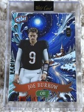 2025 Wild Card Splat Holiday Joe Burrow Blue Parallel #1/5 Bengals QB SSP Encase