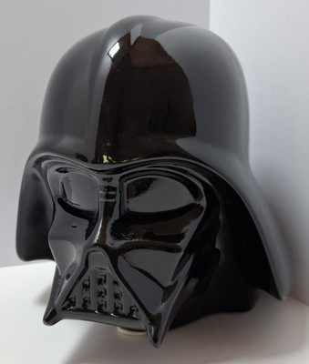 Darth Vadar Helmet Ceramic Bank Black w/Stopper Lucas Films Star Wars