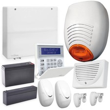 KIT ALLARME + BATTERIE ALARM AMC CX64 TASTIERA SENSORE FILARE SIRENA 4G GSM APP