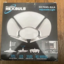 Bell + Howell Hexbulb- Six Panel Bulb with Adjustable Light As Seen On TV, Light