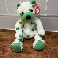 Ty Beanie Baby Clover the Bear DOB March 17, 2001 MWMT Free Shipping