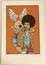 Jermaine Rogers Gypsy Eye Mini Art Print Tribute Jimi Hendrix & Rick Griffin