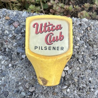 Utica Club Pilsener Tap Handle Brewing Utica NY