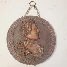 Vintage Art Finesse Originals Brutalist Fiberglass Wall Plaque Medallion