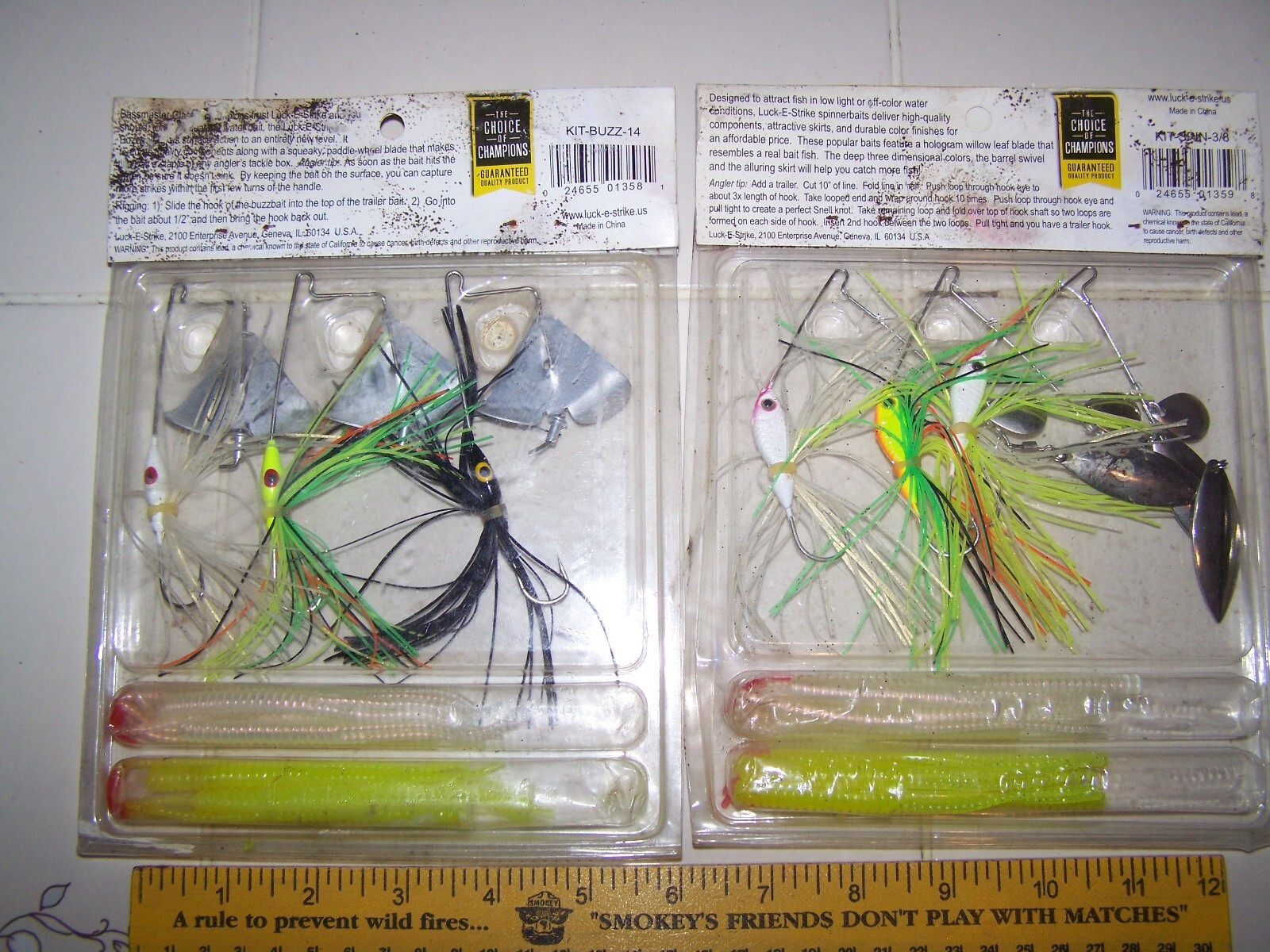 Lot of each Luck-E-Strike, Spinnerbait Kit 15 pc, Bass, Freshwater Buzzbait kit - Image 4