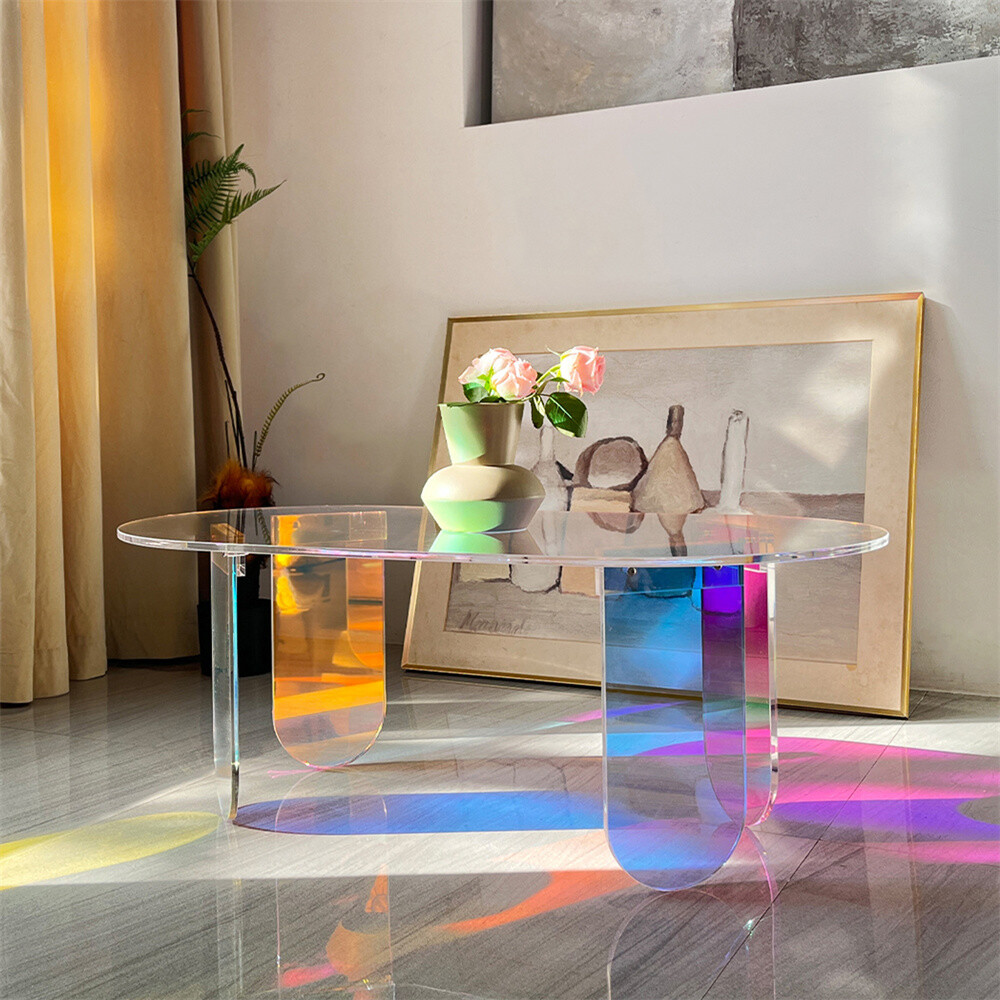 Lucite Ribbon Coffee Table ビンテージ Vintage 1970s Square Lucite Peg Coffee Cocktail Table Inset