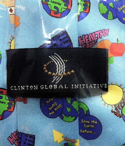 Clinton Global Initiative Frederick Douglass Academy Unique Student Art Neck Tie - Picture 5 of 7