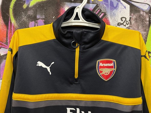 Arsenal London Football Soccer Longsleeve Jersey Training Top Puma Mens Size M - Picture 2 of 12