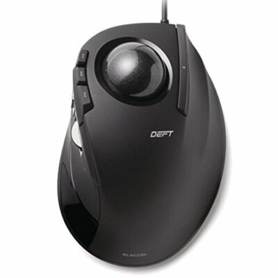 ELECOM Trackball Mouse Wired Finger-Operated EX-G Series 8-Button M-DT2URBK