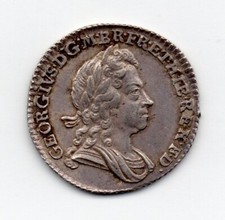 1723 Sixpence, George I, SSC (South Sea company)