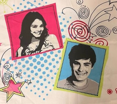 Disney High School Musical Pillow Cases Troyy Gabriella Zac Efron Pair  (2)
