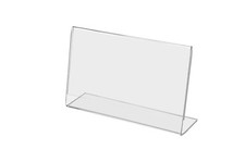 5”W x 3”H Small Sign Frame Slant Back Small Signage Holder Qty 6