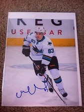 Matt Nieto Autographed 8x10 Photo San Jose Sharks USA Boston University