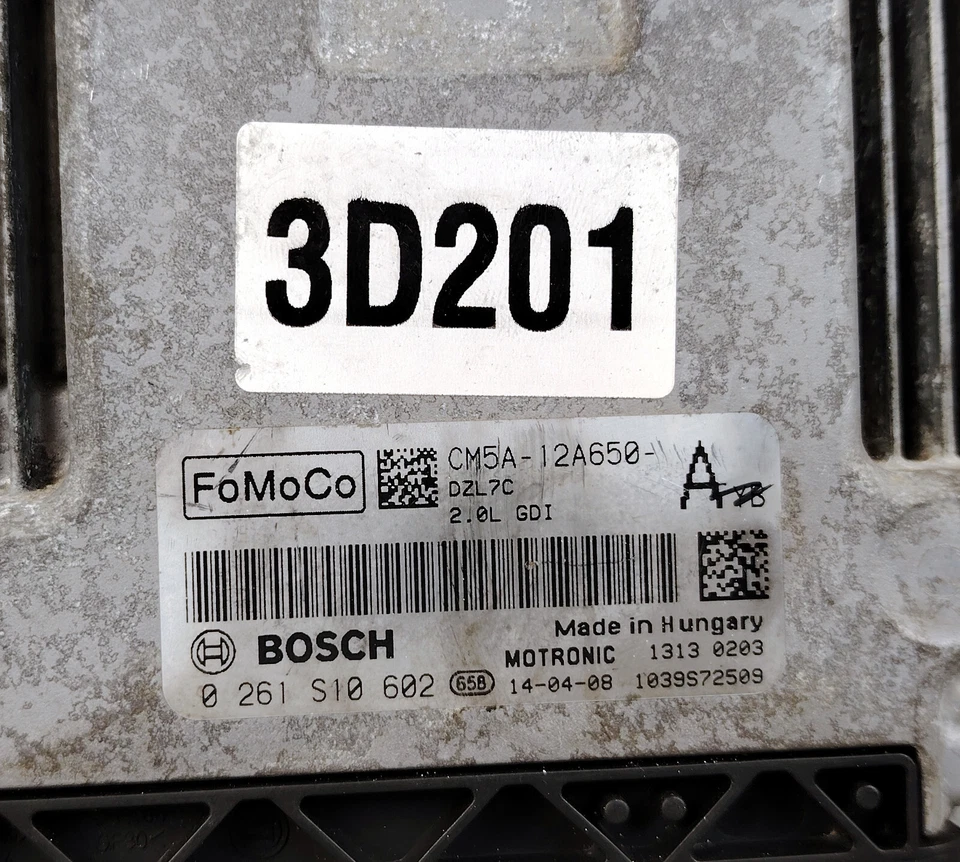 FORD FOCUS 2.0L GDi Engine CONTROL MODULE ECU ECM CM5A12A650AYB 0261S10602 - Image 3 of 4