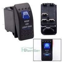 Led Rocker Switch Spst On-off Illuminated Blue Light Roof Led Light Bar Car Boat on sale Led Rocker Switch Spst On-off Illuminated Blue Light Roof Led Light Bar Car Boat on sale