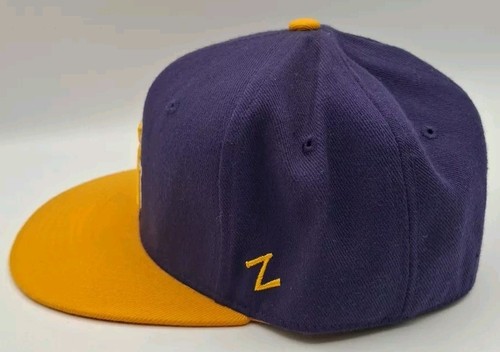 LSU Bayou Bengals Zephyr 32/5 Chopped Fitted Size 7 1/2 Purple & Gold Hat Cap - Picture 2 of 8