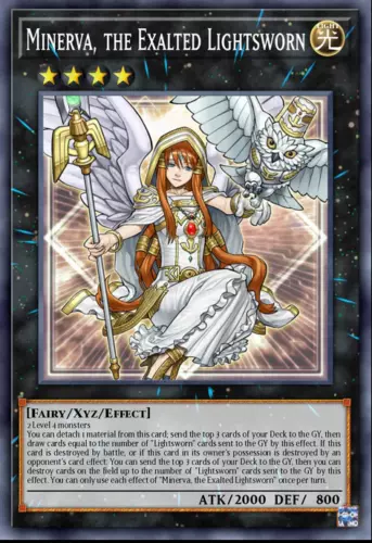 Minerva, the Exalted Lightsworn BLC1-EN013 Ultra Rare NM yugioh GOLD/SILVER 
