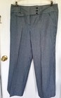 EUC Women's Larry Levine Cotton Wide Leg Pants FRESHLY LAUNDERED Pinstripe SZ 16 — photo 2