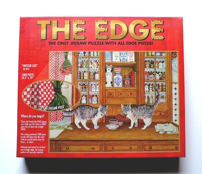 THE EDGE PUZZLE Dresser Cats A Puzzle With All Edge Pieces 1008 Pieces £6.49 - UK