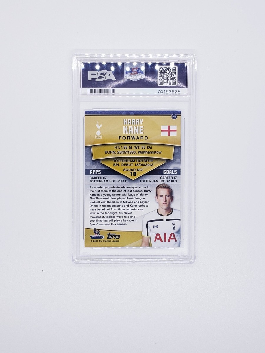 2014-15 Topps Premier Club Harry Kane Future Star Rookie Card PSA