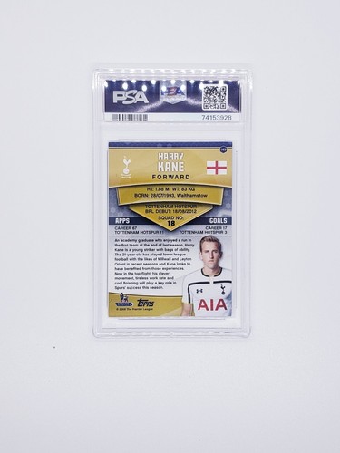 2014-15 Topps Premier Club Harry Kane Future Star Rookie Card PSA 9 POP 43 - Picture 2 of 2
