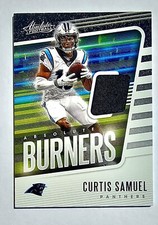 2020 Panini ABSOLUTE Burner Curtis Samuel #2 RELIC Carolina Panthers