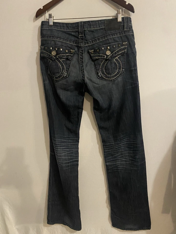 Pantalones de mezclilla Big Star Miki para hombre tiro bajo Liv Blowout Bootcut talla 32L/32. Foto 3 de 4