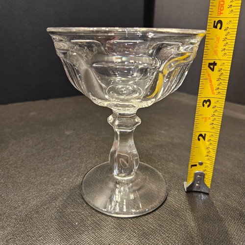 (7) Vtg Imperial Crystal Sherbert/Champagne "Old Williamsburg" Glasses (#266) - Picture 2 of 11