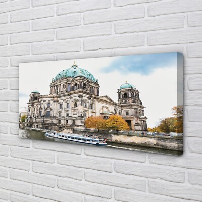 Tulup Leinwandbild 120x60 Wandkunst Deutschland Berliner Dom Fluss