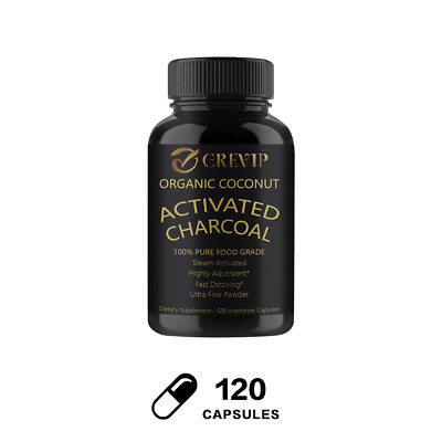 Activated Charcoal Capsules - Detox, Cleanse, Gut Health, Digestion Support