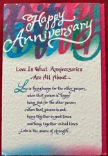 Happy anniversary Blue Mountain Arts Greeting Card gp434
