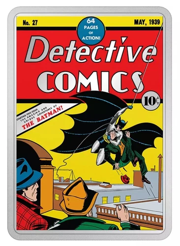 2 oz Detective COMICS #27 First Appearance of Batman - 2 oz Silver Proof Bar