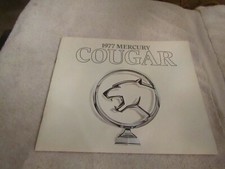 Vintage 1977 Mercury Cougar Oem New Car Dealer Sales Brochure Nos Vintage 1977 Mercury Cougar Oem New Car Dealer Sales Brochure Nos