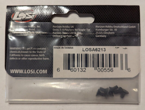 A-6213 Losi Flat Head Screws 4-40 x 1/4 (6) LOSA6213 - Picture 2 of 2