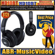PreSonus HD10BT Prof Headphones w/ Active Noise Canceling  Bluetooth, Wireless
