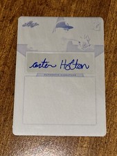 CARTER HOLTON 2020 Leaf Perfect Game BLACK PRINTING PLATE AUTO #1/1 VANDY BRAVES
