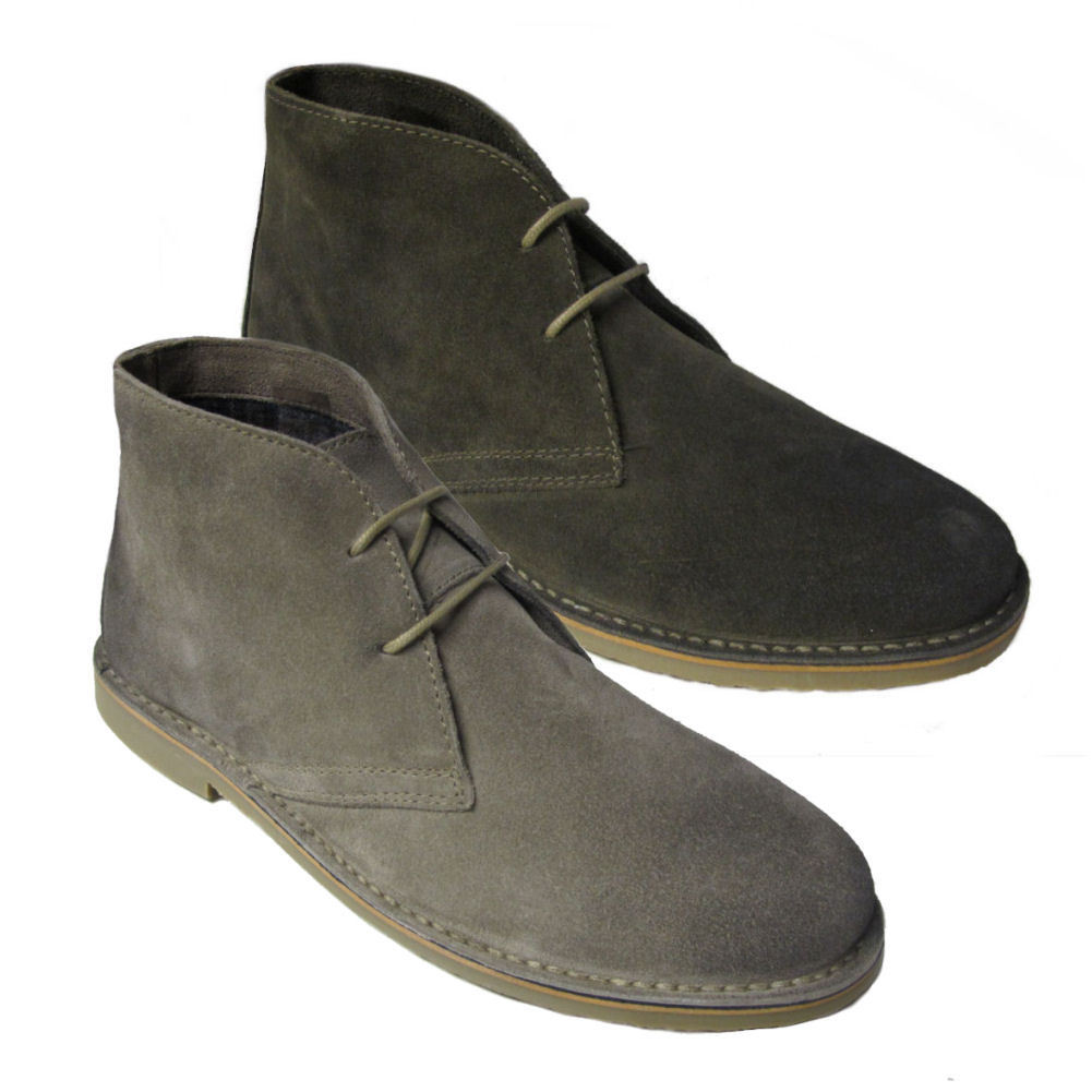 Para Hombre IKON Original Falcon gris o Caqui botas Desierto grasiento Gamuza Canyon Para Hombre IKON Original Falcon gris o Caqui botas Desierto grasiento Gamuza Canyon