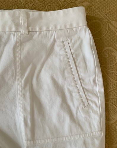 Ralph Lauren Sport Caprihose Damen Gr. 12 Weiß Baumwolle Stretch Taschen - Bild 7 von 10