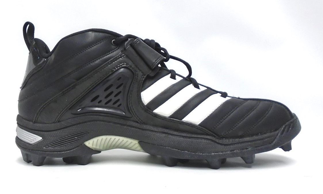 Adidas Pro Intimidate 3/4 MD Black and White Football Cleats  display picture 2